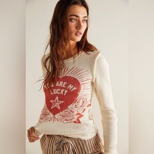 Free People Lucky Locket Tee